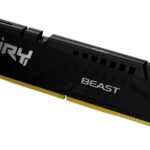 Kingston Fury Beast Black DDR5, Memoria Gamer, Capacidad: 16GB, Frecuencia: 5200MT/s, Latencia: CL40, Factor de Forma: DIMM, Intel XMP, Color: Negro, SKU: KF552C40BB-16_0
