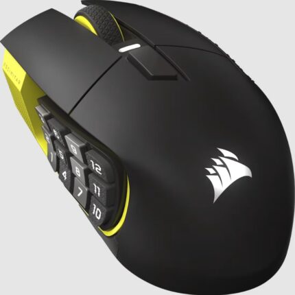 Corsair Mouse Gaming Scimitar Elite Wireless SE RGB 16 Botones PROGRAMABLES 18000DPI Negro/Amarillo_0