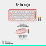 Teclado Y Mouse Logitech Pop Icon Rosa Español Qwerty_1