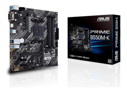 Tarjeta Madre Asus Prime B550m-k Am4 4x Ddr4 2x M.2 Pcie 4.0 Micro Atx Negro_0