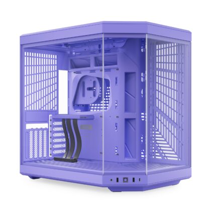 Hyte Y70 Mid-Tower ATX Gaming PC Funda de computadora - Vidrio Templado panorámico - Cámara Dual - Chasis de Alto Flujo de Aire - Cable Elevador PCIE 4.0 Incluido - CS-HYTE-Y70-TM- Taro Milk_0