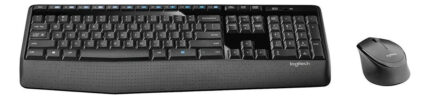 Kit De Teclado Y Mouse Inalámbrico Logitech Mk345 Español De Color Negro_1