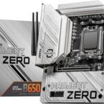 MSI B650M Project Zero - Placa Base para Juegos (procesadores AMD Ryzen Serie 9000/8000/7000, AM5, DDR5, PCIe 4.0, Ranuras M.2, SATA 6Gb/s, USB 3.2 Gen 2, HDMI/DP, Wi-Fi 6E, Bluetooth 5.3_0