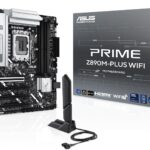 ASUS Prime Z890M-PLUS WiFi - LGA1851 (mATX, DDR5, PCIe 5.0, 3 x M.2, DisplayPort, HDMI, Advanced AI, WiFi 7, Aura Sync)_0