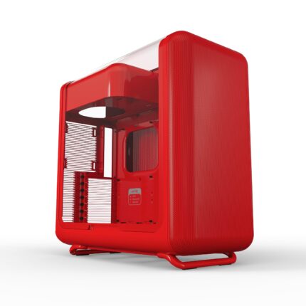 Hyte X50 Modern Performance ATX - Carcasa para Juegos de PC de Torre Media - Wild Cherry (Rojo)_0