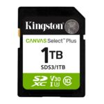 Kingston Tarjeta De Memoria SD, Canvas Select Plus Gen3, Capacidad: 1TB, Full HD, Clase 10, UHS-I, U3, V30, Lectura: 150MB/s, SKU: SDS3/1TB_0