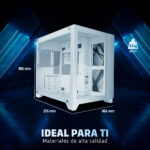 Game Factor Csg570-wh Gabinete Gamer Capacidad Hasta 9 Ventiladores Filtro De Polvo Compatible Con Atx Color Blanco_3
