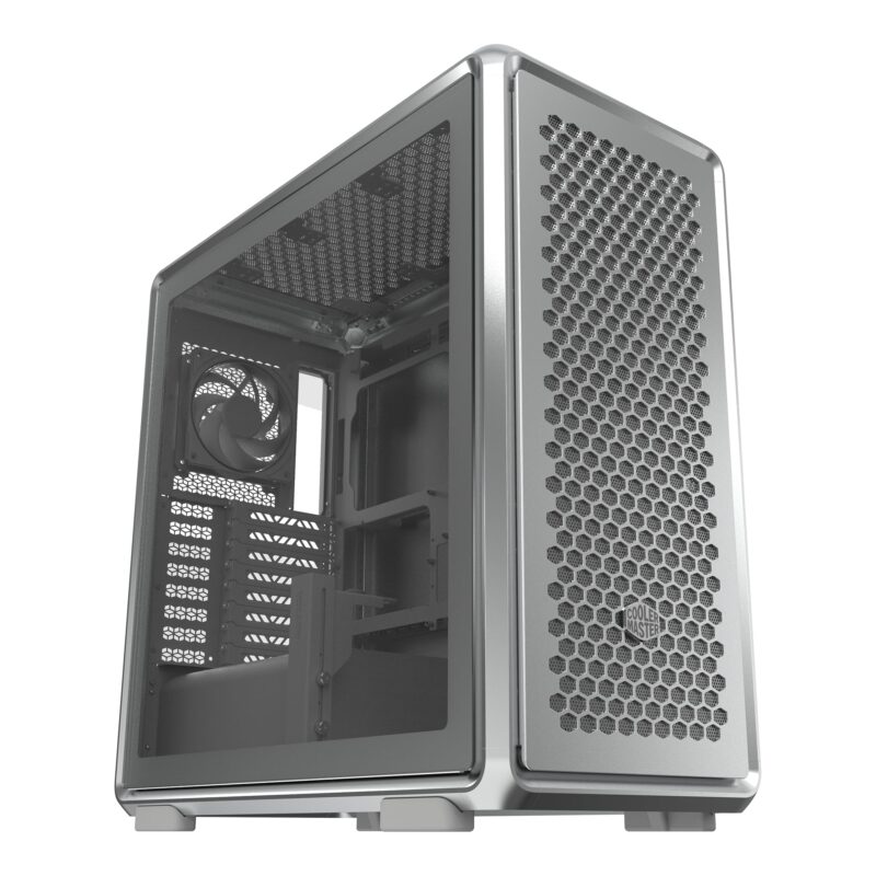 Cooler Master MasterFrame 600 Silver Freeform 2.0 - Half Tower, Paneles Laterales magnéticos, Interior Personalizable, GPU MAX, 410 mm AIO MAX, 420 mm Tipo C, Vidrio MF600-SGNN-S00_0