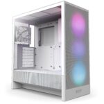 NZXT Gabinete H5 Flow RGB ATX Blanco con Cristal Templado, USB 3.2 y USB Tipo-C  Torre para PC Gaming_0