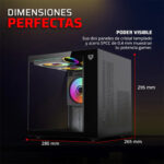 Gabinete Gamer Balam Rush Tank Glow Mini 3500 Micro Atx Mini Torre 3 Fan Argb Cristal Templado Frente Cristal Negro Br-943871_4