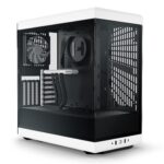 Hyte Y40 - Funda para Juegos de computadora ATX de Vidrio Templado estético Moderno con Cable Elevador PCIE 4.0 Incluido, Blanco (CS-HYTE-Y40-BW)_0