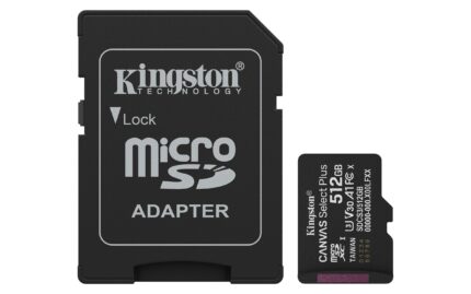 Kingston Tarjeta De Memoria MicroSD, Canvas Select Plus Gen3, Capacidad: 512GB, Clase 10, UHS-I, U3, V30, A1 Lectura: 150MB/s, SKU: SDCS3/512GB_0
