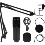 Micrófono Balam Rush Mc970 Gamer Negro Con Soporte_0