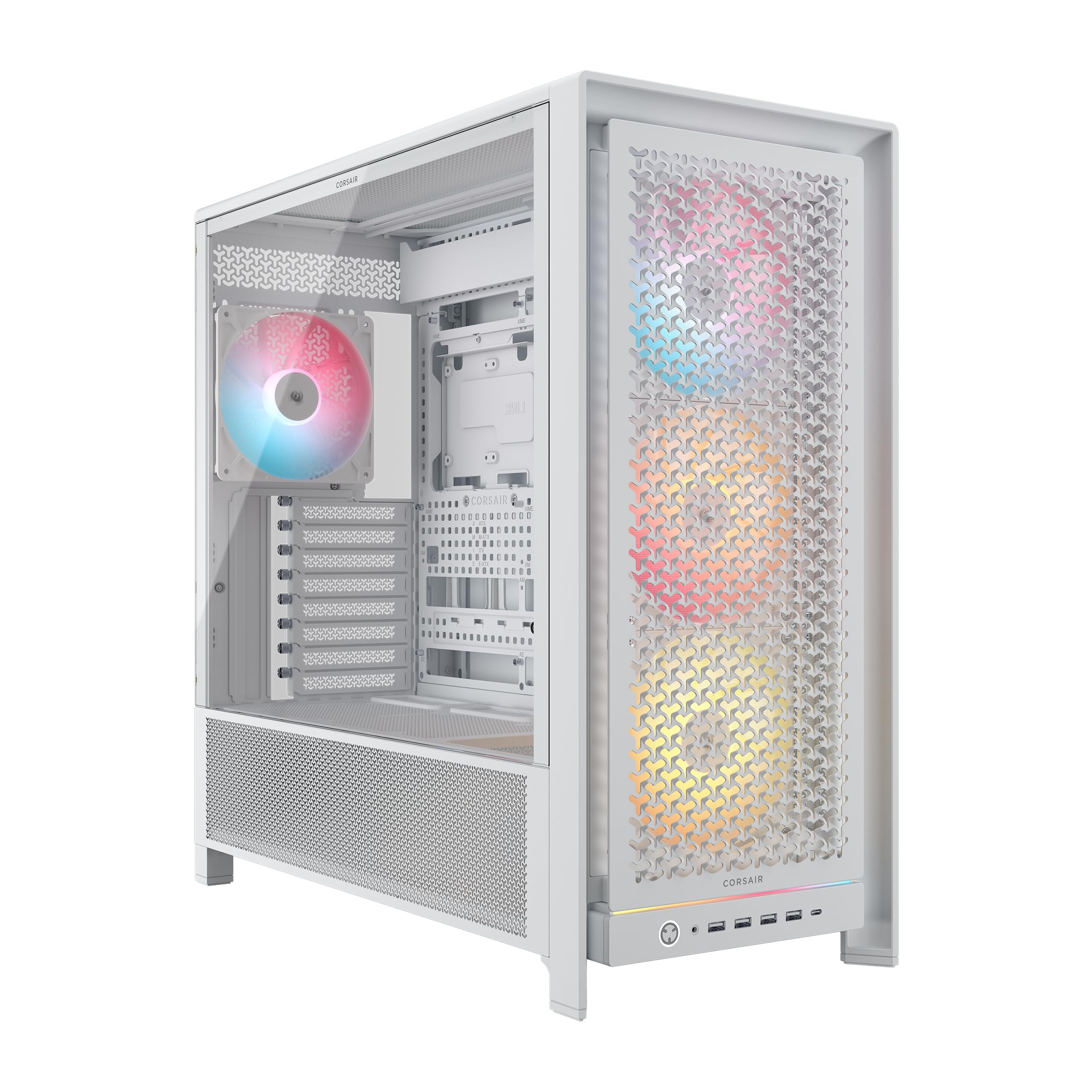 Corsair Frame 5000D RS ARGB Caja Modular Mid-Tower de Gran Flujo de Aire para PC 4X Ventiladores RS Preinstalados, Sistema de Montaje de Ventiladores InfiniRail Blanc_0 Corsair Frame 5000D RS ARGB Caja Modular Mid-Tower de Gran Flujo de Aire para PC 4X Ventiladores RS Preinstalados, Sistema de Montaje de Ventiladores InfiniRail Blanc_0