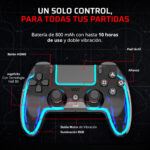 Gamepad Balam Rush Kontrol Lucid G690 Conexion Dual Bt 5.0 / Usb-c Ps5 , Android , Ios , Pc Rgb 10 Hrs. De Uso Negro Br-943581_1