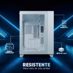 Game Factor Csg570-wh Gabinete Gamer Capacidad Hasta 9 Ventiladores Filtro De Polvo Compatible Con Atx Color Blanco_4