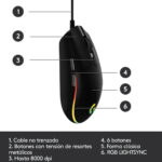 Mouse Gaming Logitech G203 Negro_9