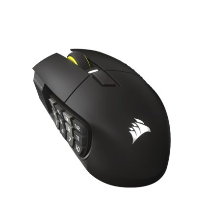 Corsair Scimitar Elite Wireless SE MMO Ratón para Juegos  33,000 dpi, 16 Botones Programables, Key Slider Ajustable, Elgato Virtual Stream Deck, 1K Hyper-Polling - PC, PS5, PS4, Xbox, Mac  Gunmetal_0