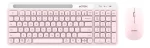 Combo Acteck Mk720 Teclado Y Mouse Rosa Español Qwerty_0
