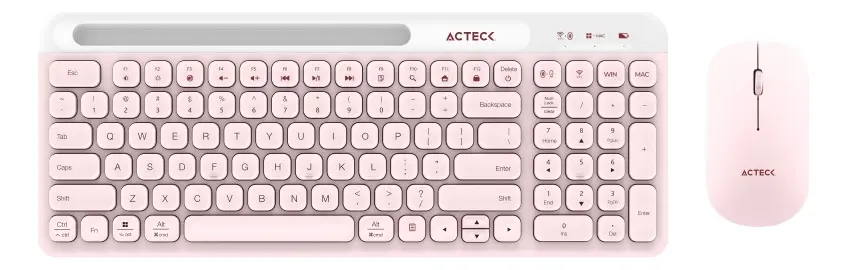 Combo Acteck Mk720 Teclado Y Mouse Rosa Español Qwerty_0 Combo Acteck Mk720 Teclado Y Mouse Rosa Español Qwerty_0
