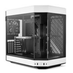 Hyte Y60 - Funda para Juegos de computadora ATX de Vidrio Templado panorámico de Doble cámara con Cable Elevador PCIE 4.0 Incluido, Blanco (CS-HYTE-Y60-BW)_0
