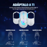 Mouse Gamer Inalámbrico Game Factor Mow800-wh Blanco_0
