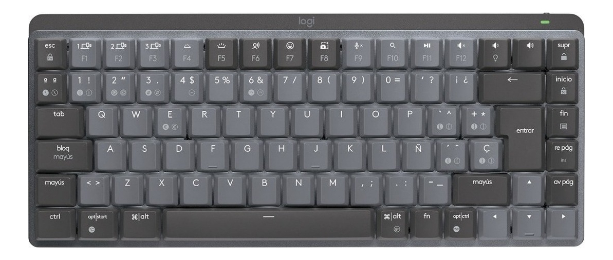 Teclado Logitech Master Series Qwerty Tactil Español España Color Grafito Con Luz Blanca_0 Teclado Logitech Master Series Qwerty Tactil Español España Color Grafito Con Luz Blanca_0