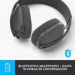 Audífonos Logitech Zone Vibe 100 Inalámbrico Over Ear Color Graphite_7