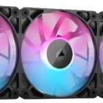 CORSAIR iCUE Link RX120 Ventiladores PWM RGB de 120 mm con iCUE Link System Hub - Rodamiento de CÃºpula MagnÃ©tica - Paquete Triple - Negro_0