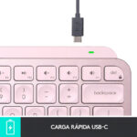 Teclado Logitech Mx Keys Mini/inalámbrico/bluetooth/rosa_0