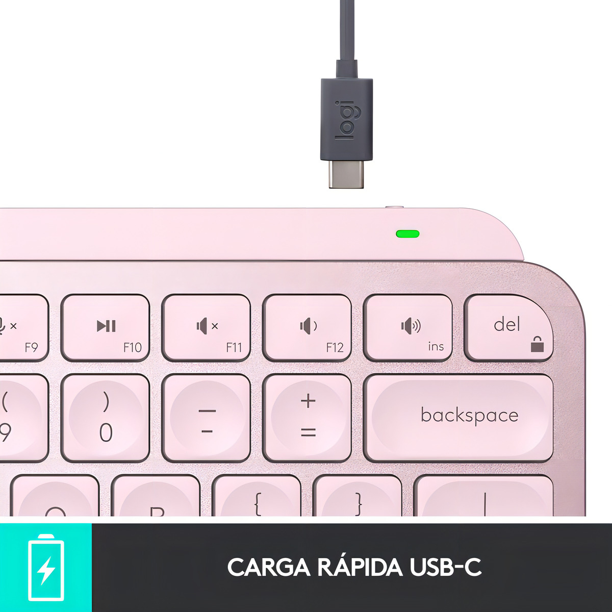 Teclado Logitech Mx Keys Mini/inalámbrico/bluetooth/rosa_0 Teclado Logitech Mx Keys Mini/inalámbrico/bluetooth/rosa_0