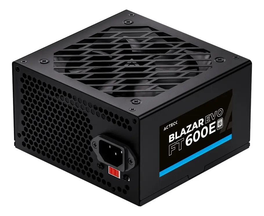 Fuente de Poder ATX Blazar Evo FT600E / 600W / 1xATX 20+4 + 1xATX12V 4+4 + 2xSATA + 2xMolex / 1xPCIe 6+2 / Advanced Negro_0 Fuente de Poder ATX Blazar Evo FT600E / 600W / 1xATX 20+4 + 1xATX12V 4+4 + 2xSATA + 2xMolex / 1xPCIe 6+2 / Advanced Negro_0