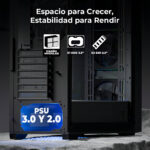 Gabinete Yeyian Gaming Ycm-apela-m1 Negro Mini Tower_4