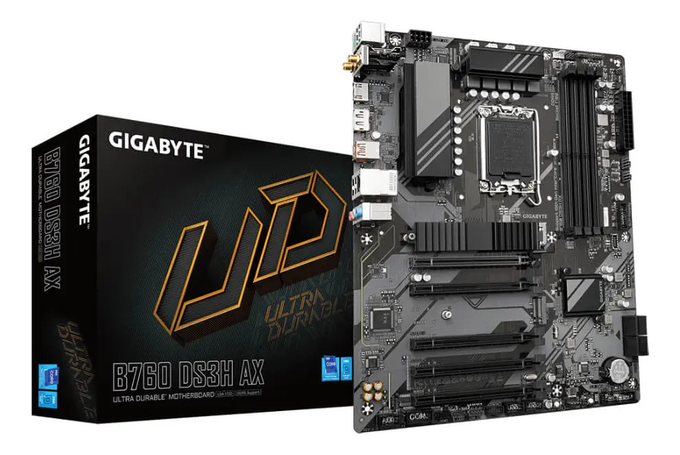 Tarjeta Madre Gigabyte B760, Ds3h Ax, Atx, 192gb Ddr5_0 Tarjeta Madre Gigabyte B760, Ds3h Ax, Atx, 192gb Ddr5_0