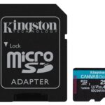 Kingston Tarjeta De Memoria MicroSD, Canvas Go Plus Gen4, Capacidad: 256GB, 4K, Clase 10, UHS-I, U3, V30, A2 Lectura: 200MB/s y Escritura: 160MB/s, SKU: SDCG4/256GB_0