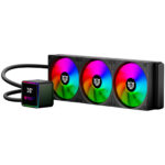 Enfriamiento Liquido Balam Rush Cryo Prism 360 Black 120mm Argb 4 Pines Pwm 1800 Rpm Tdp 300w Lga1851 Am5 Caratulas Intercambiables + Display De Temperatura Negro Br-944069_1