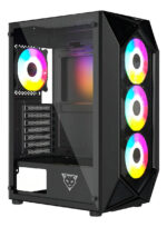 Gabinete Gamer Ocelot Polygon-e5 Atx Cristal Templado Rgb Negro_0