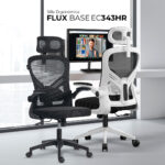 Silla De Oficina Flux Base Ec343hr Hasta 100 Kg Inclin 120° Marco Negro Malla_1