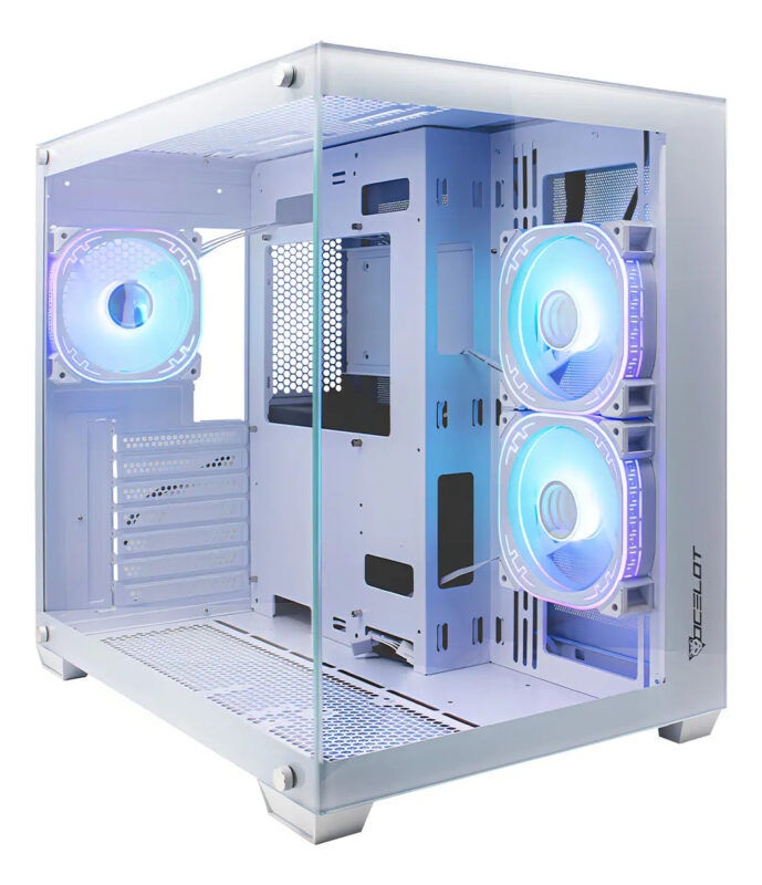 Gabinete Ocelot Gaming W-cube 2 Atx Blanco Argb_0