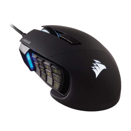 Corsair Scimitar RGB Elite Ratón con Cable para Juegos MOBA/MMO - 18.000 PPP - 17 Botones Programables - Compatible con iCUE - PC, Mac, PS5, PS4, Xbox - Negro_0