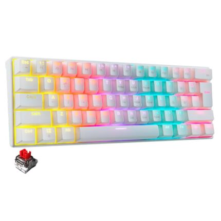 XPG Teclado Gamer Mecanico Summoner Mini Switch Red RGB USB Blanco SUMMONERMINI61RD-WHCES_0