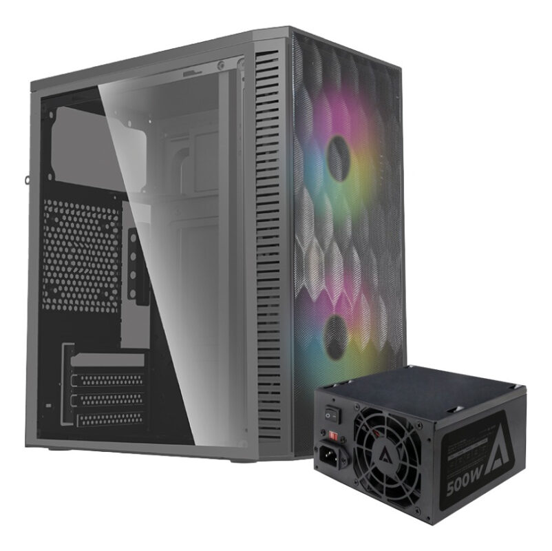 Gabinete Acteck Fuji Gc470 Mini Torre Negro 500w_0