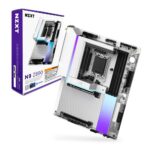 NZXT N9 Z890 - Placa Base Intel Z890 LGA 1851 ATX Gaming para Core Ultra (Serie 2) - 20+1+1, DDR5, 5X M.2, PCIe 5.0, Wi-Fi 7, 5GbE, Thunderbolt 4 - RGB, Cubierta de Metal Completo, PCB Blanco_0