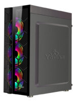 Gabinete Yeyian Rapture 2500, Midi Tower, Atx/micro Atx/mini-atx, Usb 2.0/3.0, Sin Fuente, 3 Ventiladores Argb Instalados, Negro_1