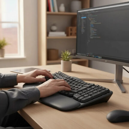 Teclado Logitech Wave Keys Inalámbrico Español Negro_1
