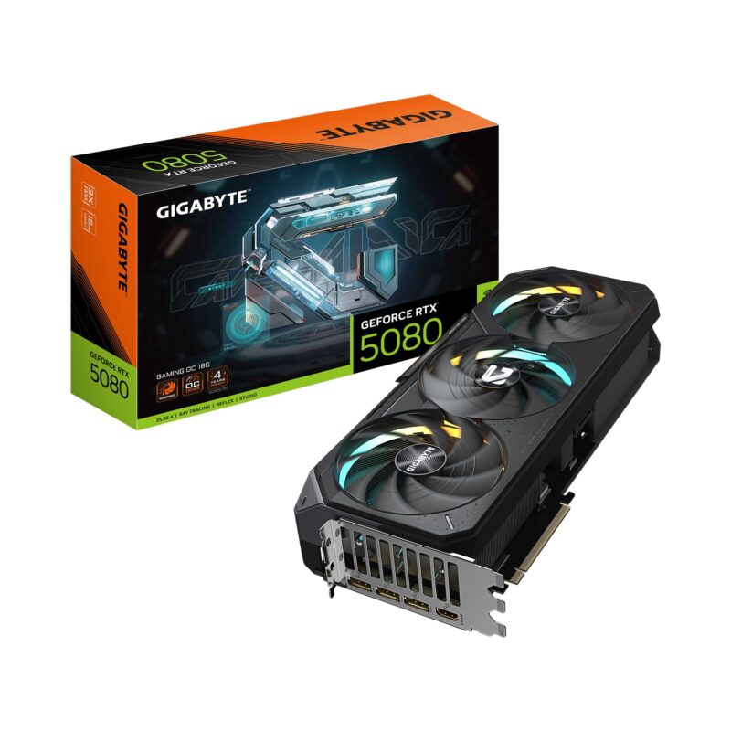 GIGABYTE Tarjeta de Video GeForce RTX 5080 Gaming OC 16G, 16GB, 256 bits, GDDR7, PCI Express 5.0_0