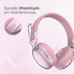 Audífonos Acteck Elite Hp710 Inalámbricos Rosa_3