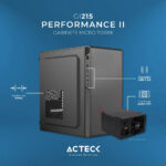 Gabinete Performance Ii Gi215 | M-atx, Fuente Atx 500w Negro_1