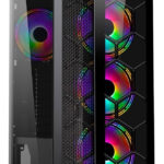 Gabinete Yeyian Rapture 2500, Midi Tower, Atx/micro Atx/mini-atx, Usb 2.0/3.0, Sin Fuente, 3 Ventiladores Argb Instalados, Negro_0