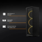 Pc Gamer Yeyian, Amd Ryzen 5 5600gt 4.60ghz, 16gb Ddr4 3200mh, 512 Nvme, 500w, Wifi, Ypa-ve56gtc-01m 1 Tb 16 Gb Radeon Graphics Integrados_4